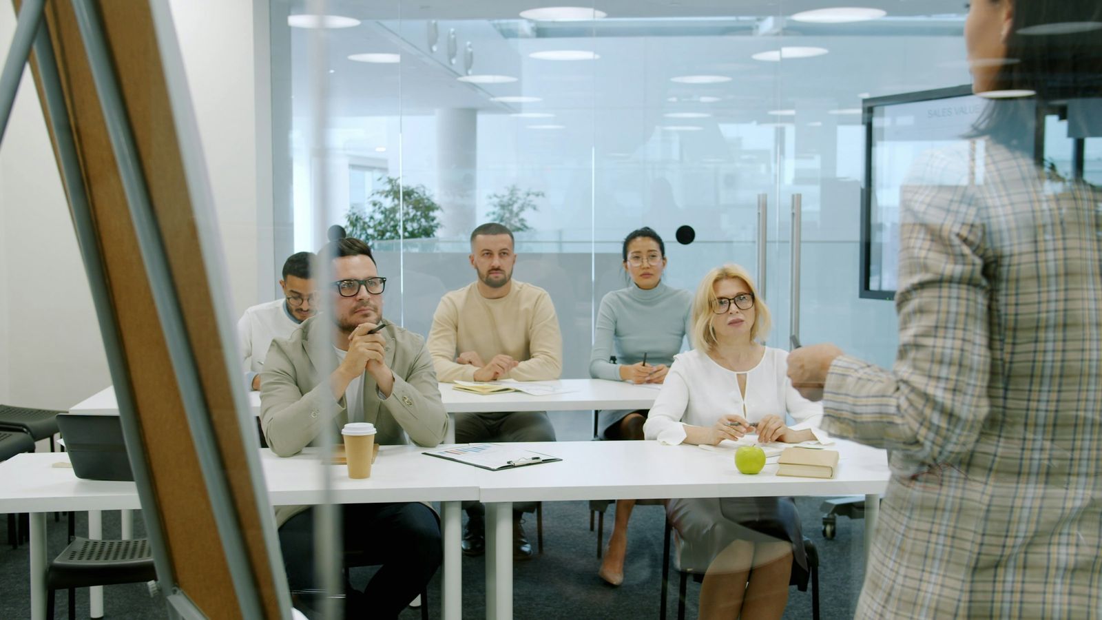 Professionals attending a training session